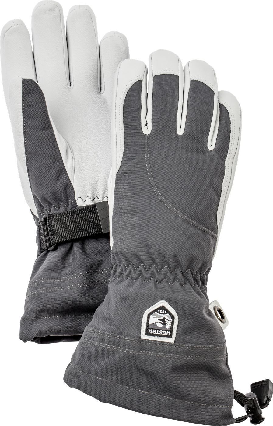 Hestra Army leather heli female grey HES-1032