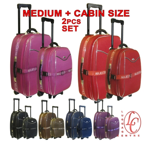 2 Pcs Medium Ryanair Small Cabin Size Hand Luggage Trolley