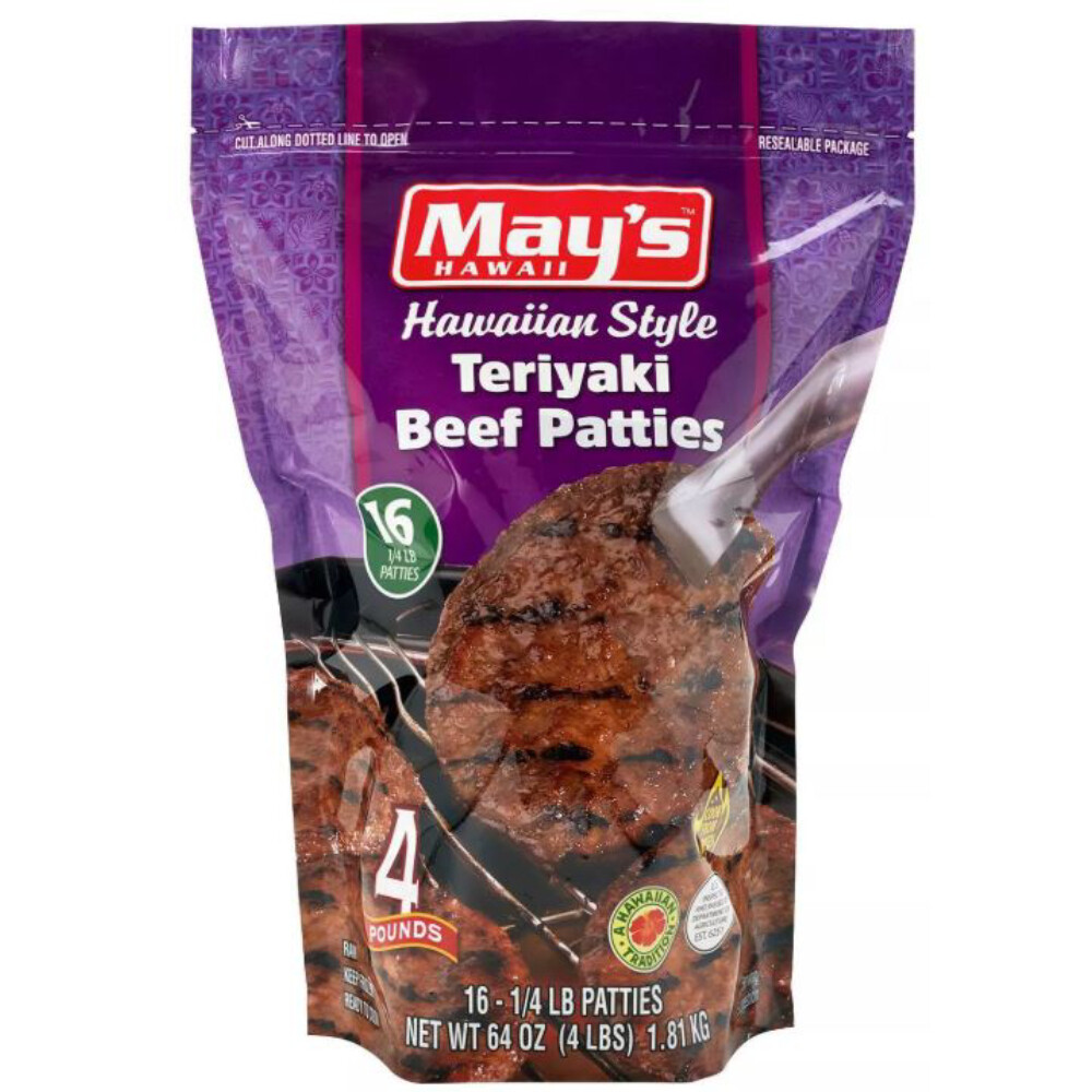 May's Teriyaki Beef Patties 4 lb