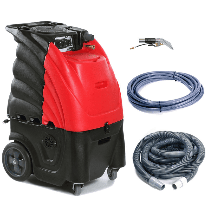 12 Gallon Indy 100 w/ Heat-includes hoses and 4' Stainless Steel Upholstery Tool (Red) SAN-804000H