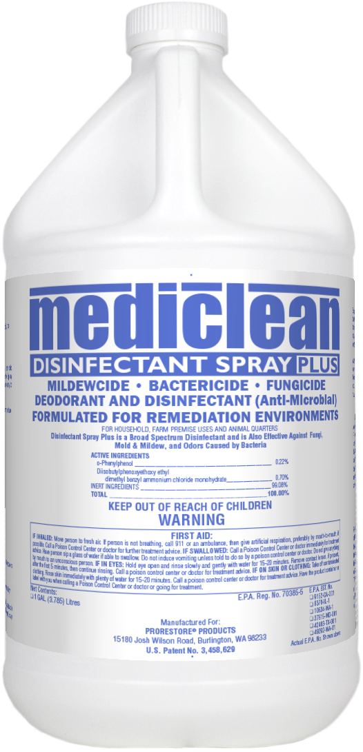 MediClean (Microban) Disinfectant Spray Plus (GL) Antimicrobial