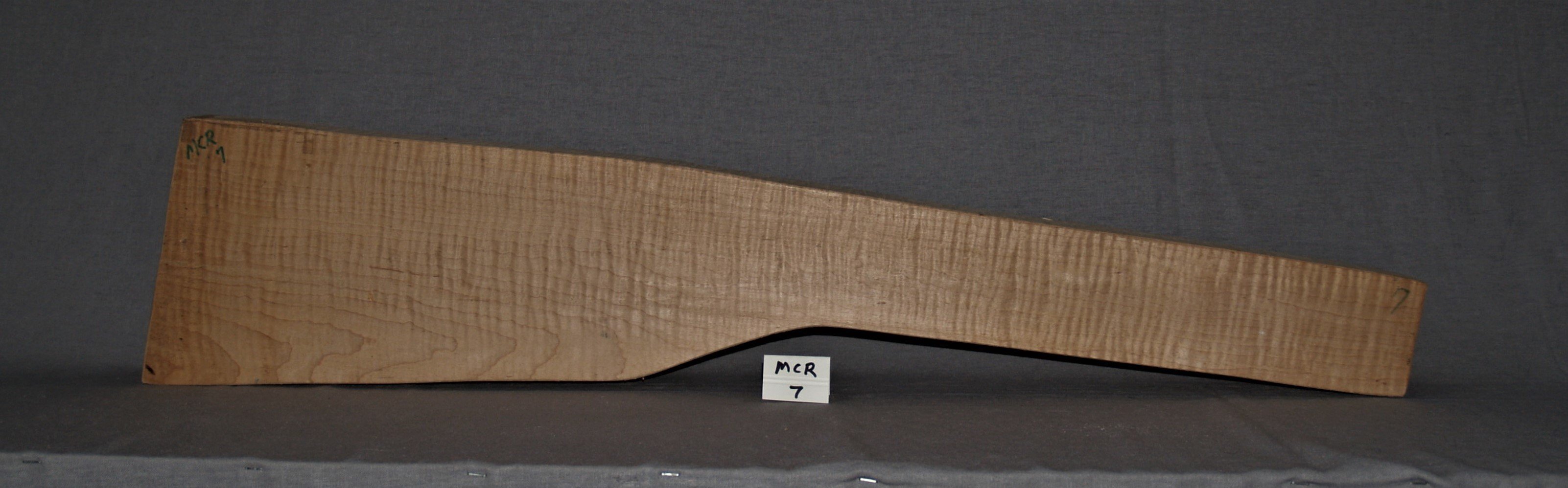 Curly Black Maple Modern Custom Rifle Blank MCR 7