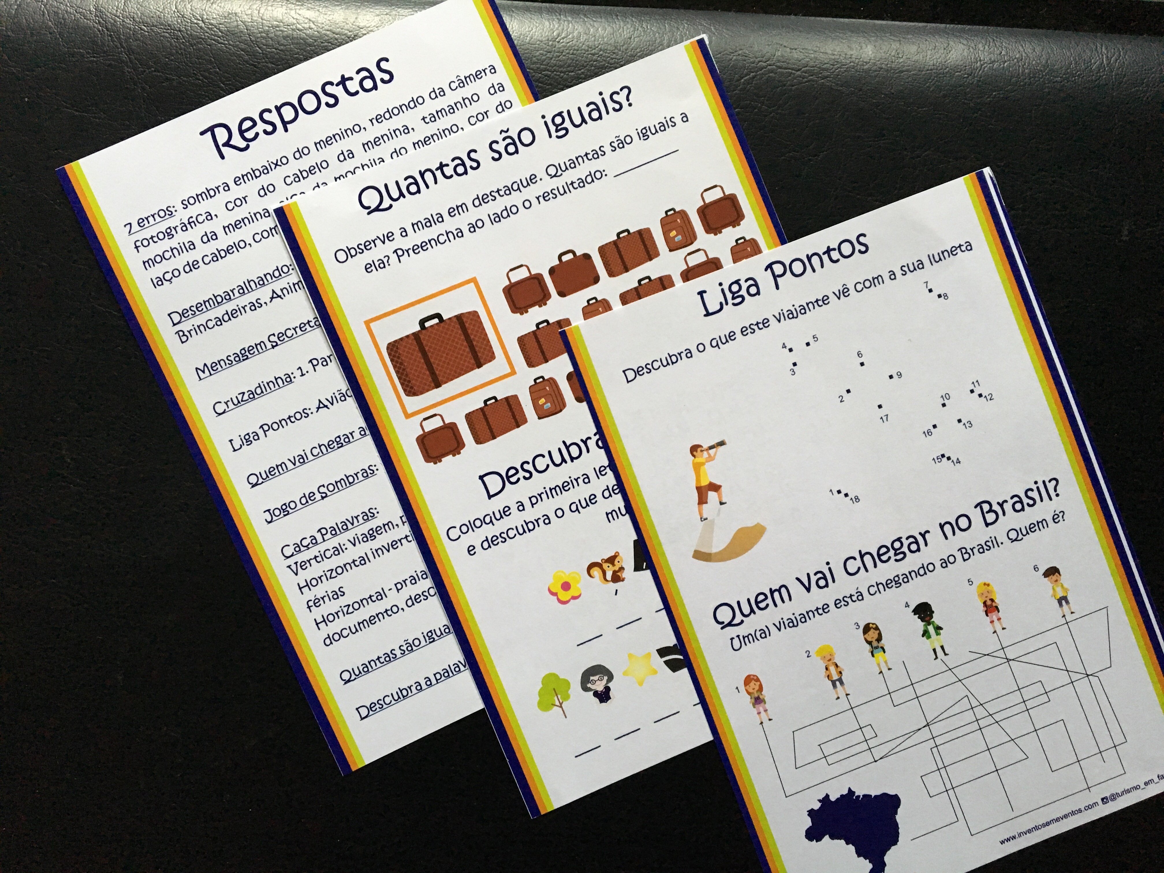 Kit de Livro de Passatempos para Crianças - Viagem