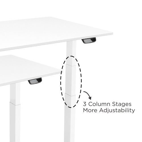 E-Desk column electric height adjustment