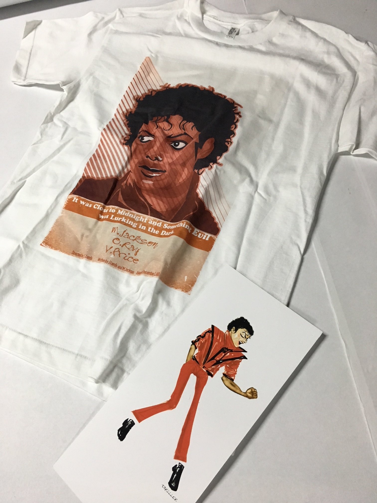 Michael Jackson "Thriller" poster T-shirts