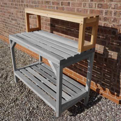 4ft Long x 10" Wide High Level Cedar Staging 4FT10WRC