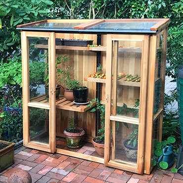 6ft x 2ft, 6ft Tall Cedar Coldframe 2X6X6TCF
