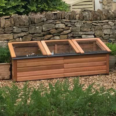 6ft x 2ft Cedar Coldframe 2X6WRCCF