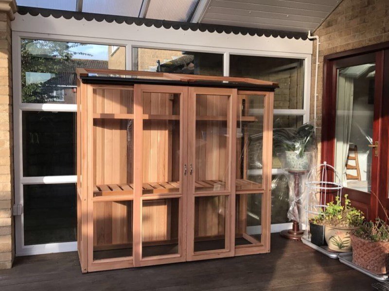 6ft x 2ft, 6ft Tall Cedar Coldframe