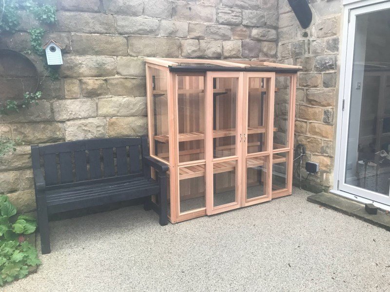 6ft x 2ft, 6ft Tall Cedar Coldframe