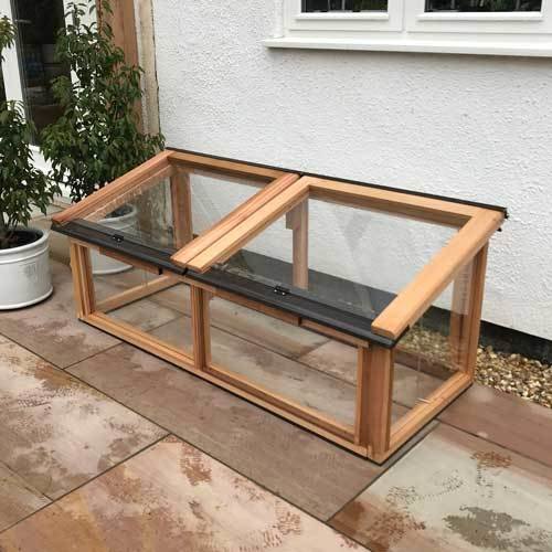 5ft x 2ft Fully Glazed Cedar Coldframe 2X5GCF
