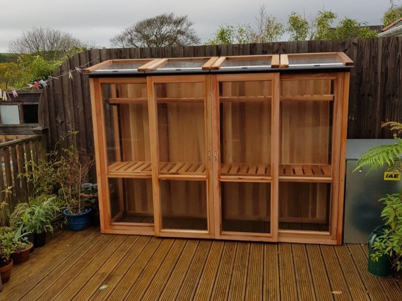 8ft x 2ft, 6ft Tall Cedar Coldframe