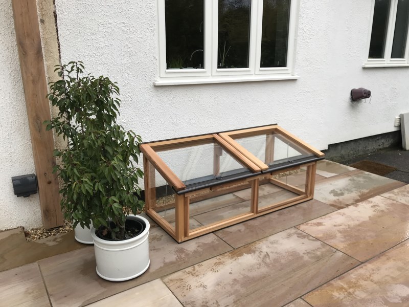5ft x 2ft Fully Glazed Cedar Coldframe
