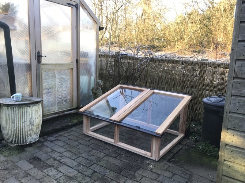 4ft x 3ft Fully Glazed Cedar Coldframe