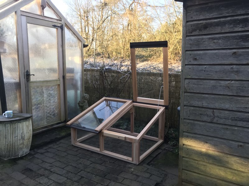 4ft x 3ft Fully Glazed Cedar Coldframe
