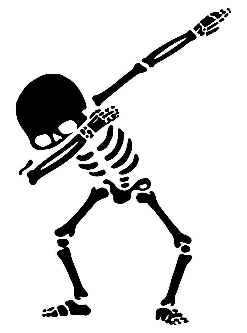 Download Skeleton Dab (SVG, JPG, Digital Download)
