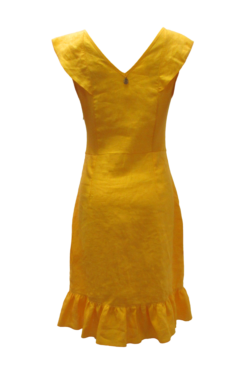 Maloka: Lovely Linen & Ruffles Flared Dress (Many Colors, Ships Immed in Violet!)