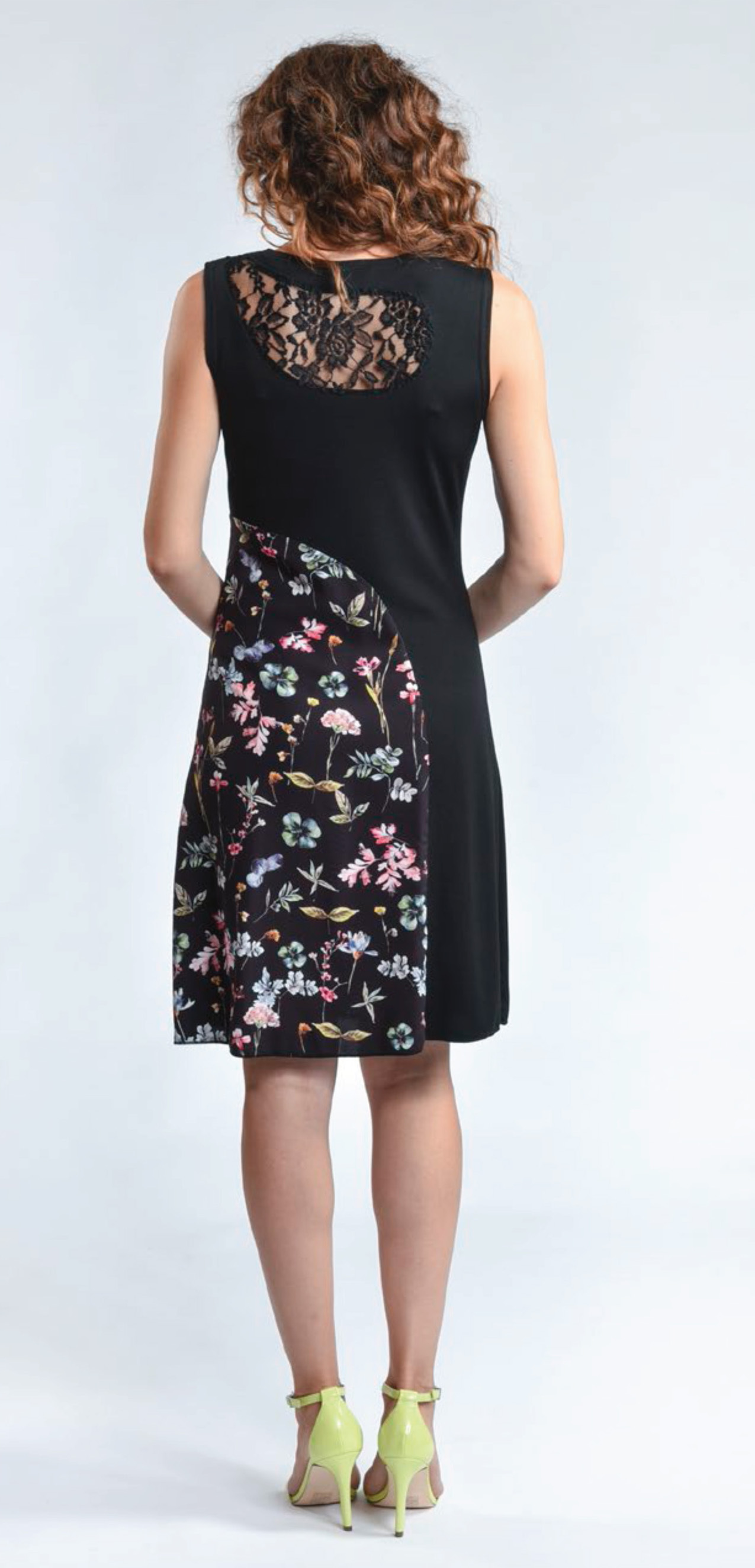 Myco Anna: Patchwork Of Flowers Eco Asymmetrical Dress (Few Left!)