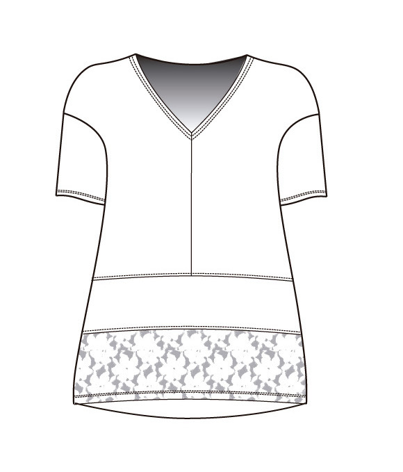 Maloka: Asymmetrical Flower Wavy Flounce Linen Tunic (Many Colors!)