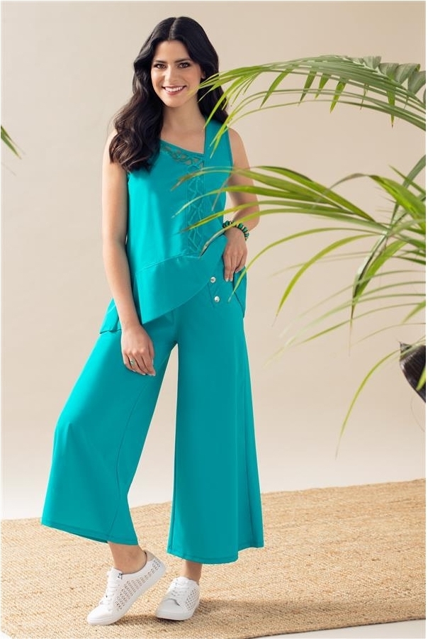 Maloka: High Waist Wide Leg Cropped Pants (Many Colors!) MK_KAILA