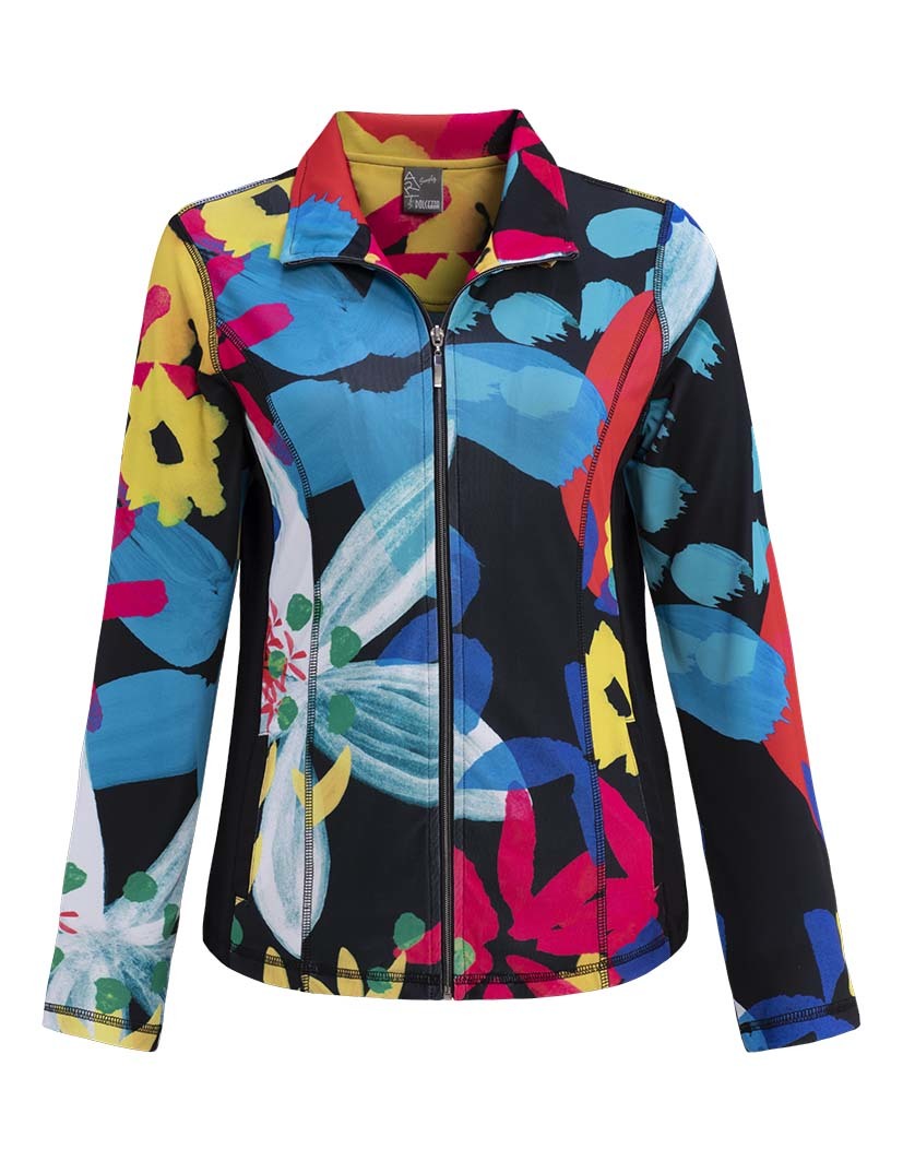 Simply Art Dolcezza Intense Garden Of Zen Abstract Art Zip Jacket   1013506023 