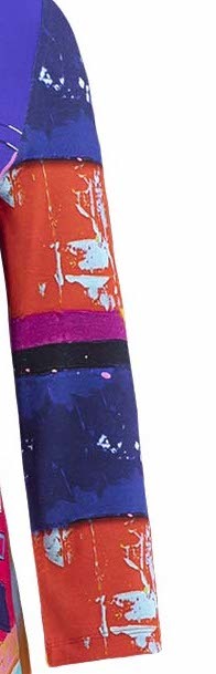 Simply Art Dolcezza: Fuschia Paint Spill Abstract Art Tunic (1 Left!)