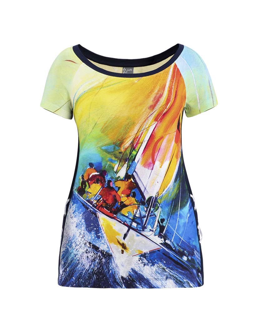 Dolcezza Simply Art: The Grand Depart Criss Cross Side Art Top