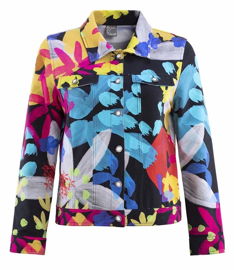 Simply Art Dolcezza: Intense Garden Of Zen Abstract Art Jacket (Few Left!) DOLCEZZA_SIMPLYART_19688