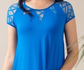 Maloka: Rose Mesh Jersey Flared Midi Dress (More Colors!)
