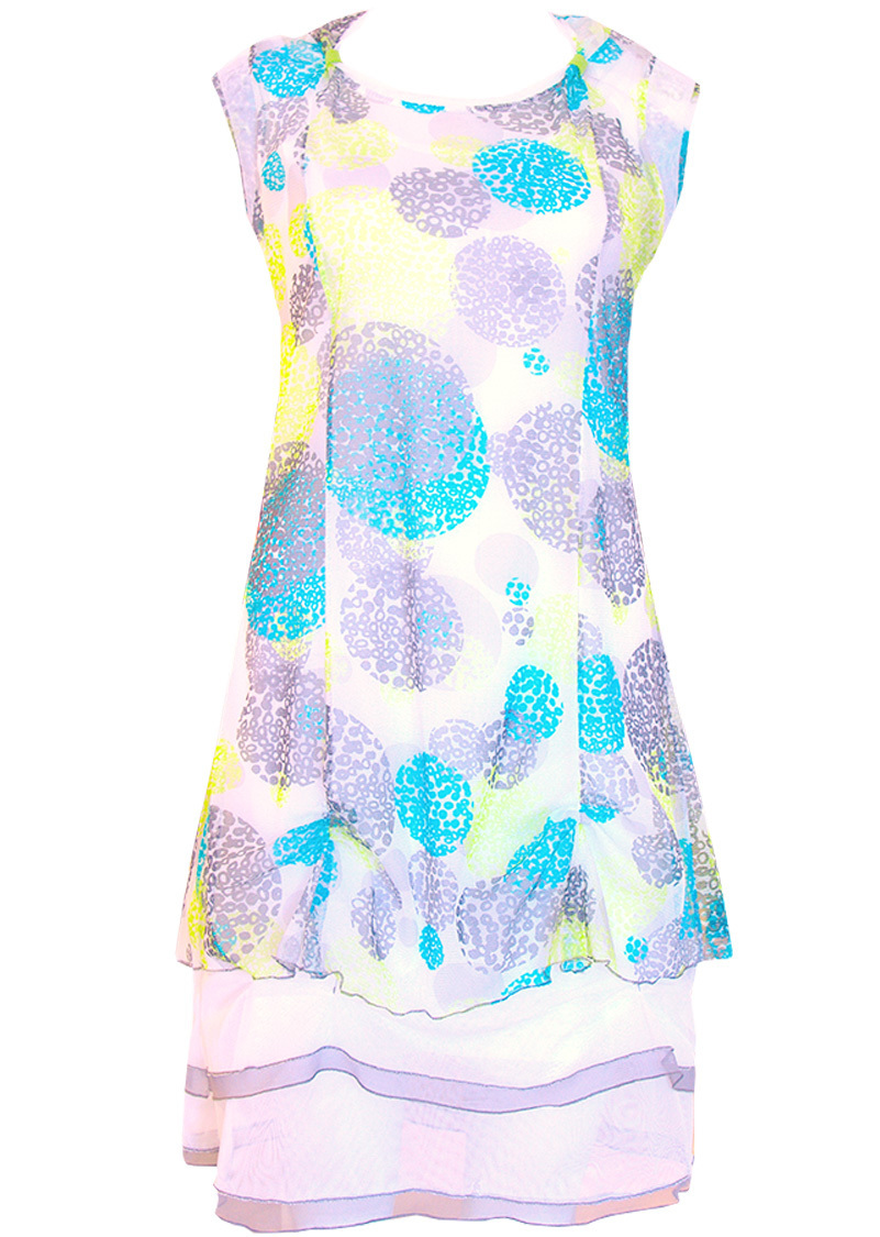 Double Jeu Paris: Sexy Sea Shells Dress (In Coral & Turquoise)