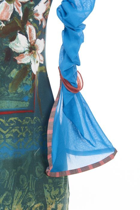 Save The Queen Italy: Monet Garden With Tulip Sleeves Dress