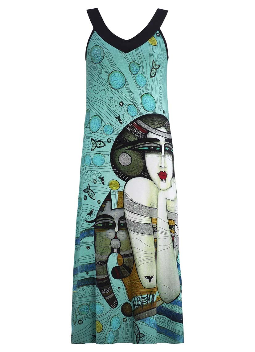 Dolcezza Simply Art: Mermaid Dreamings Flared Art Dress (1 Left!)