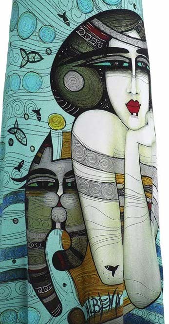 Dolcezza Simply Art: Mermaid Dreamings Flared Art Dress (1 Left!)