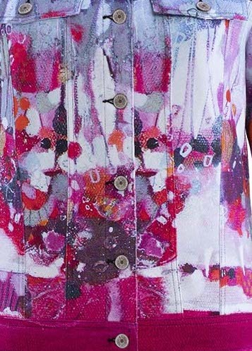 Simply Art Dolcezza: Fuschia Candy Storm Abstract Art Jacket SOLD OUT
