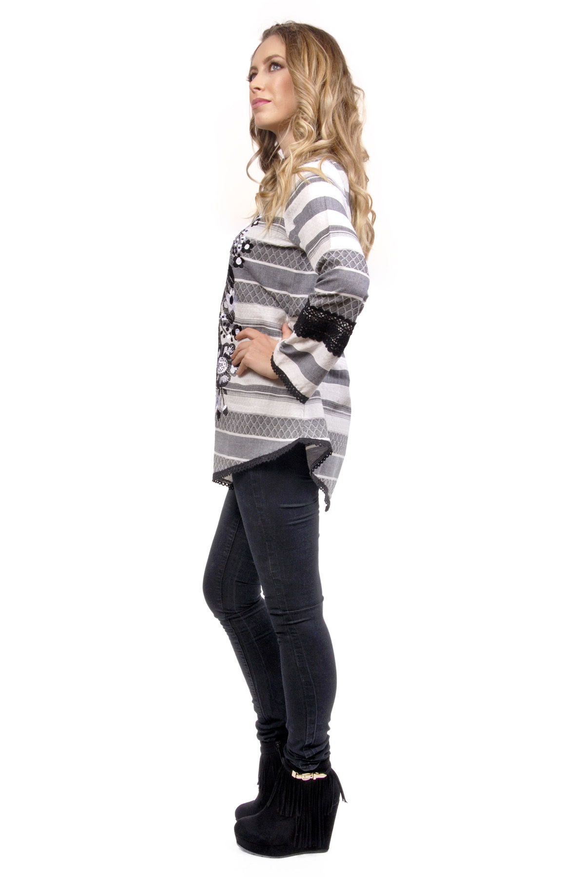 Savage Culture: Vanilla Icing & Lace Long Tunic Lindsay (1 Left!)