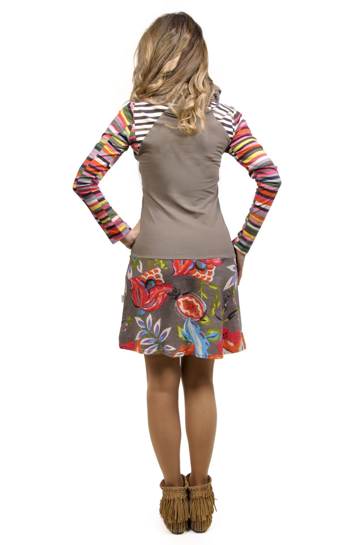 Savage Culture: Luela Color Block Bouquet Dress (1 Left!)