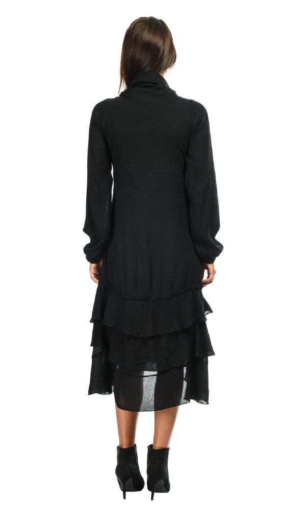 Savage Culture: Sprinkles of Roses Asymmetrical Midi Dress Sonsoles (1 Left!)