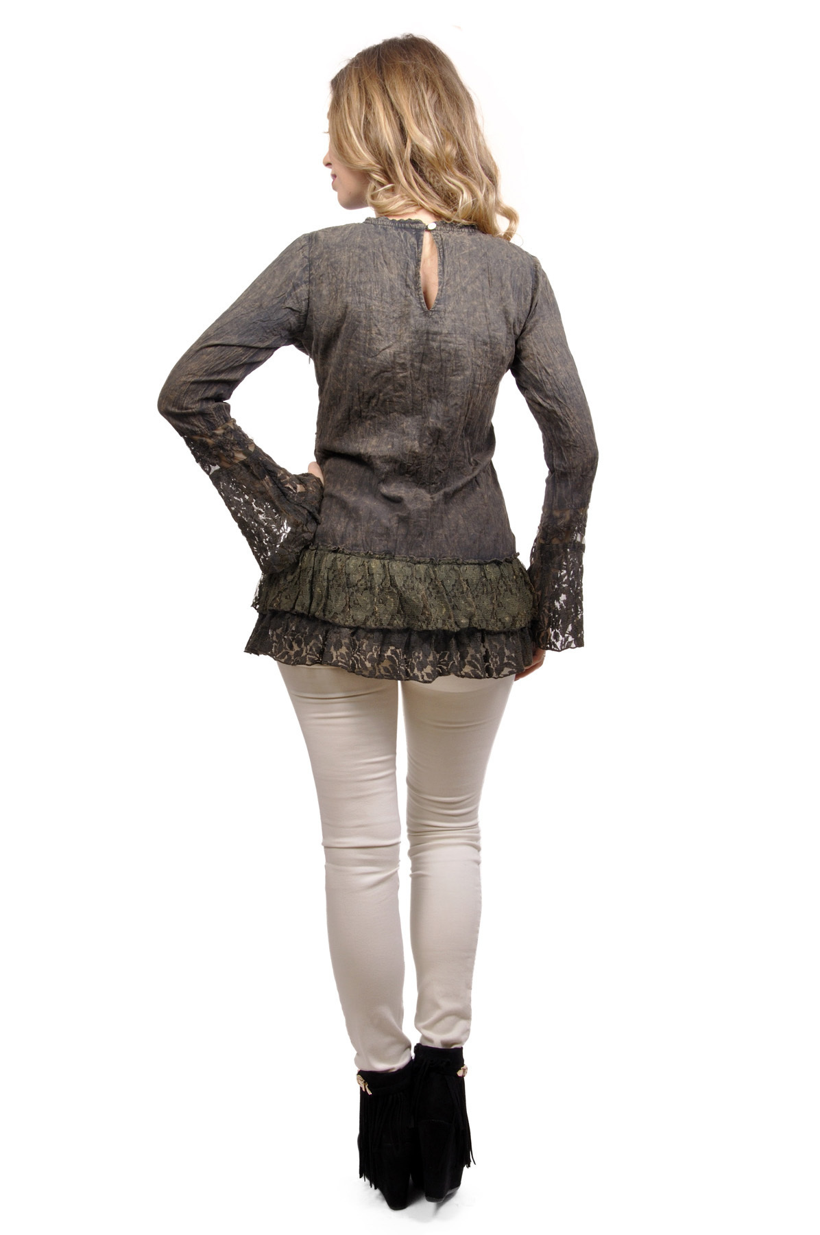 Savage Culture: Luscious Montse in Embroidery & Ruffles Tunic (1 Left!)