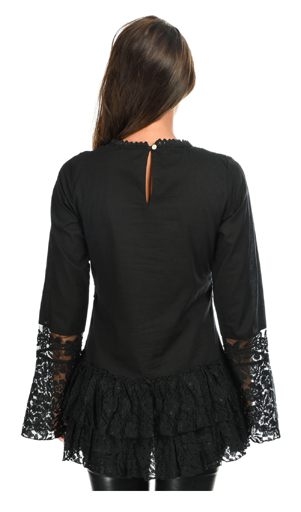 Savage Culture: Luscious Montse in Embroidery & Ruffles Tunic (1 Left!)