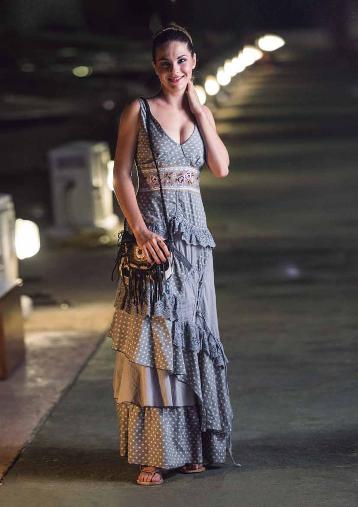 Savage Culture: Lovely Lola Embroidered and Ruffled Long Sundress