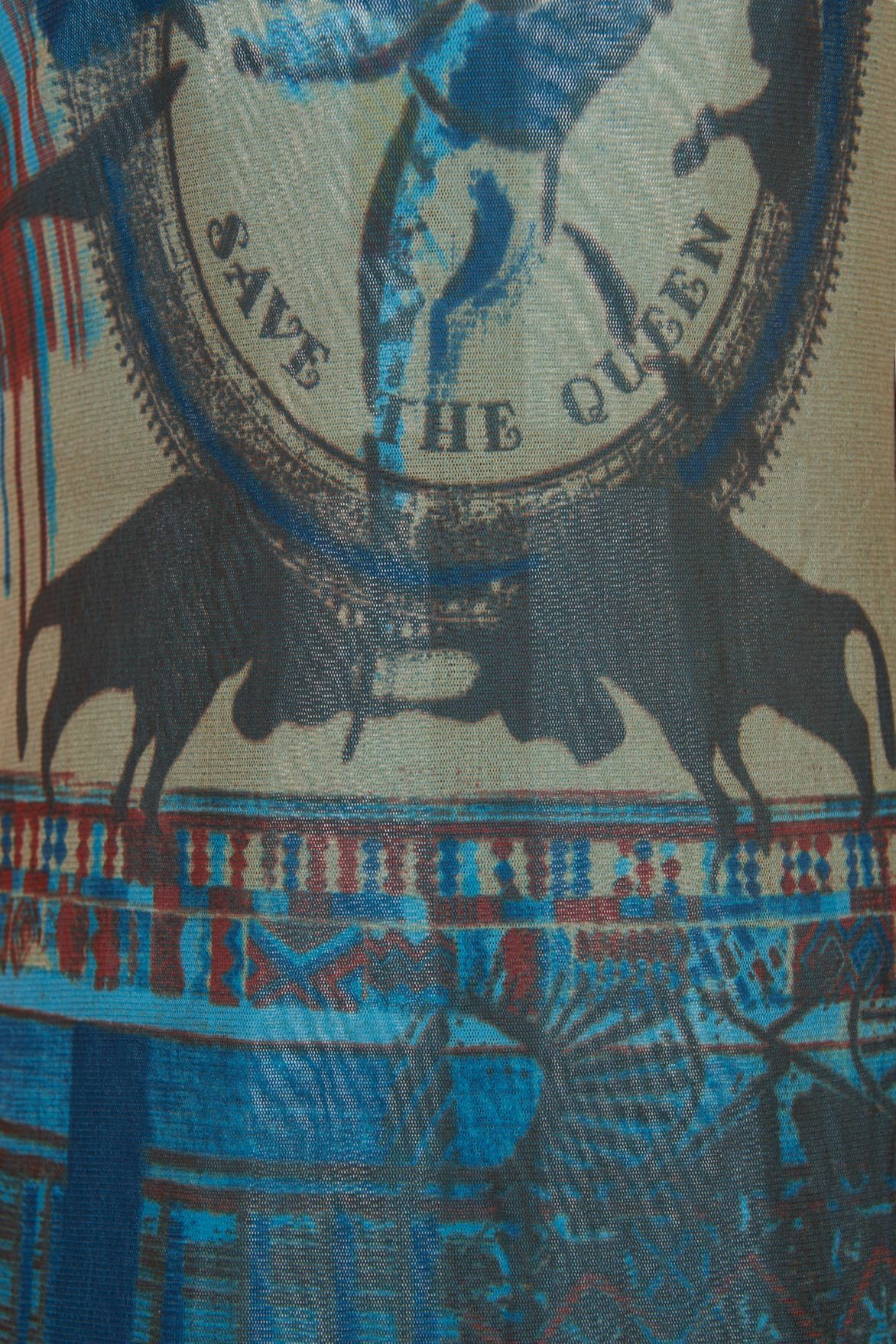 Save The Queen: Turquoise Sand Illumination Dress
