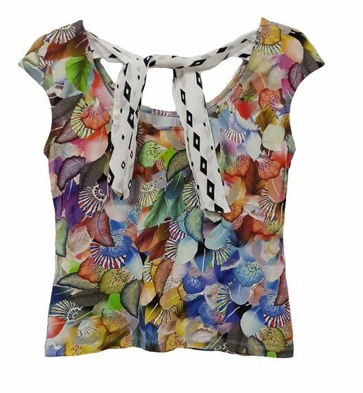 Paul Brial: Colors Of The Water Lily Tie Back Top (2 Left!)
