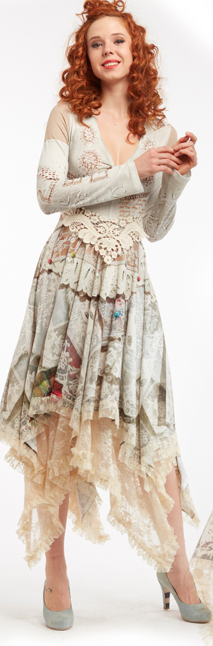 IPNG: Backwards Tuxedo Illusion Gown In Poetic Layers