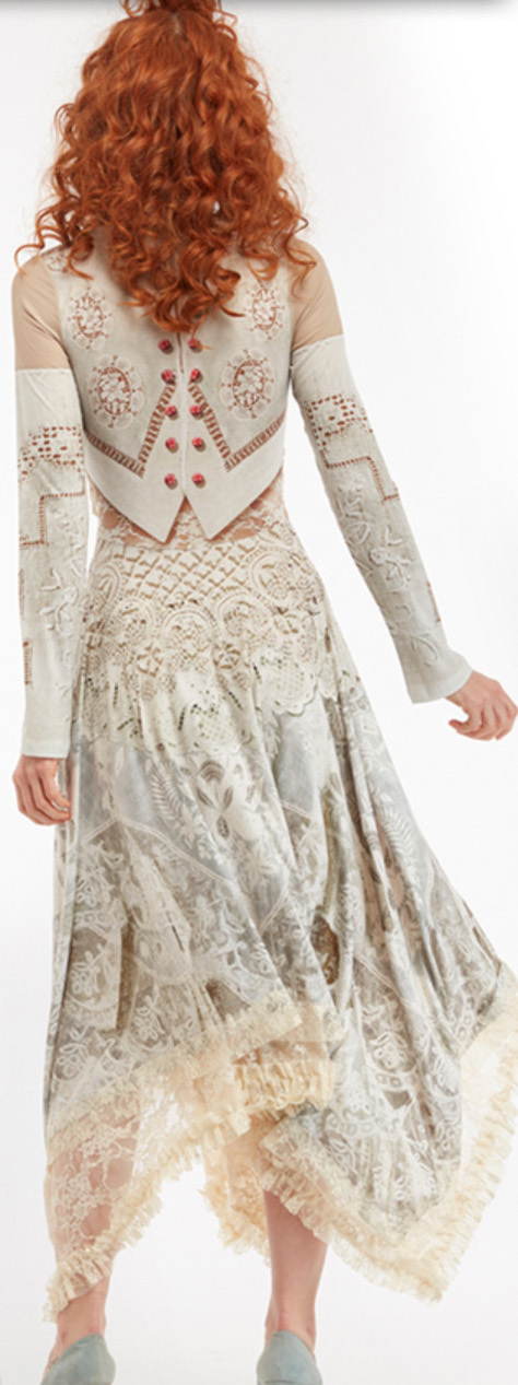 IPNG: Backwards Tuxedo Illusion Gown In Poetic Layers