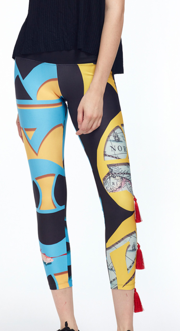 IPNG: The World At Your Paper Boat Trip Hanging Tassel Legging IPNG_PBTL-015