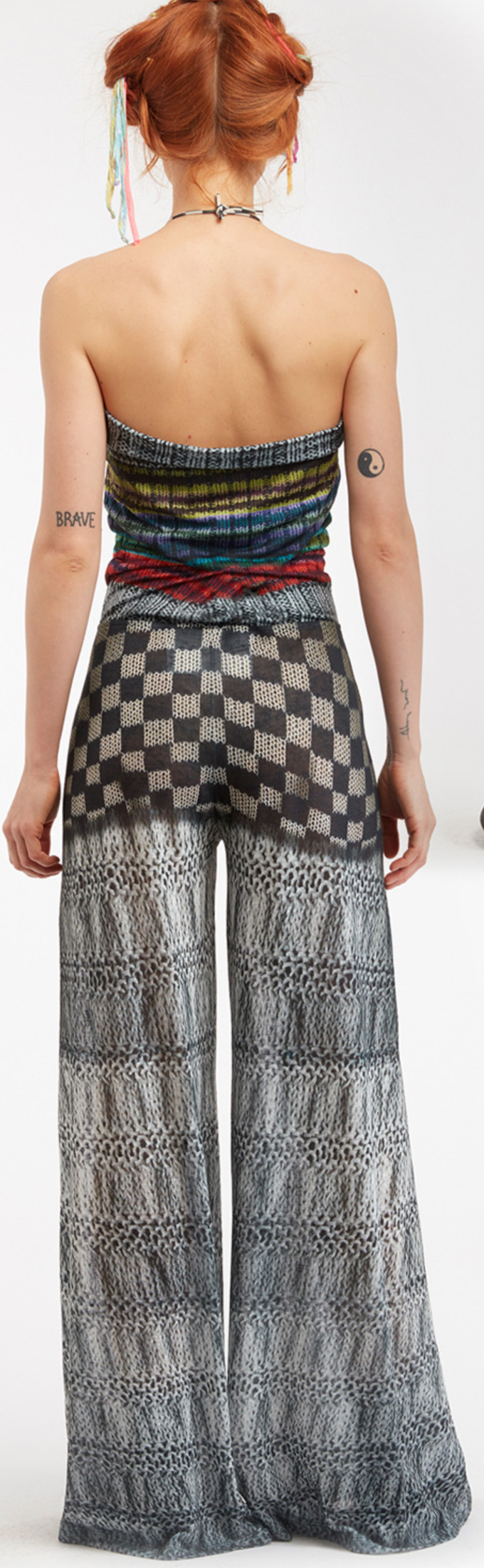 IPNG: Destructive Denim & Knit Illusion Grand Familia Jumpsuit (Converts to overalls!)