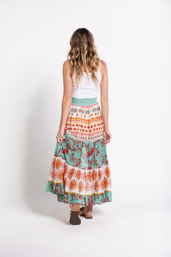 Savage Culture: Crocheted High Low Maxi Skirt
