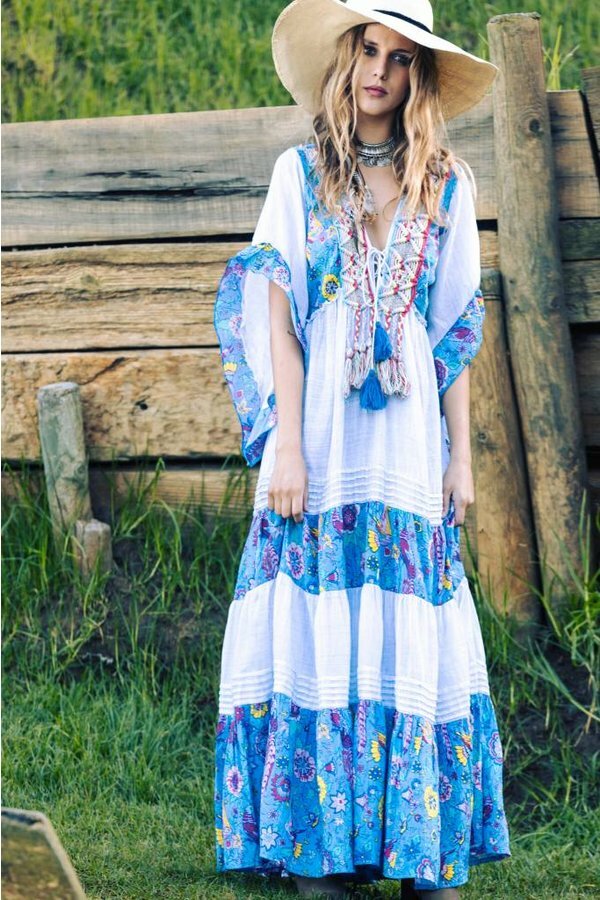 Savage Culture: Flowers Of The Sea Maxi Dress/Cover Up SAVAGE_36688