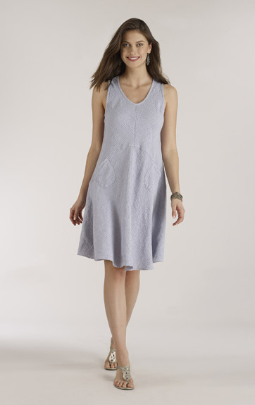 Luna Luz: Linen Tank Dress With Pockets (Ships Immed, More Colors!) LL_769
