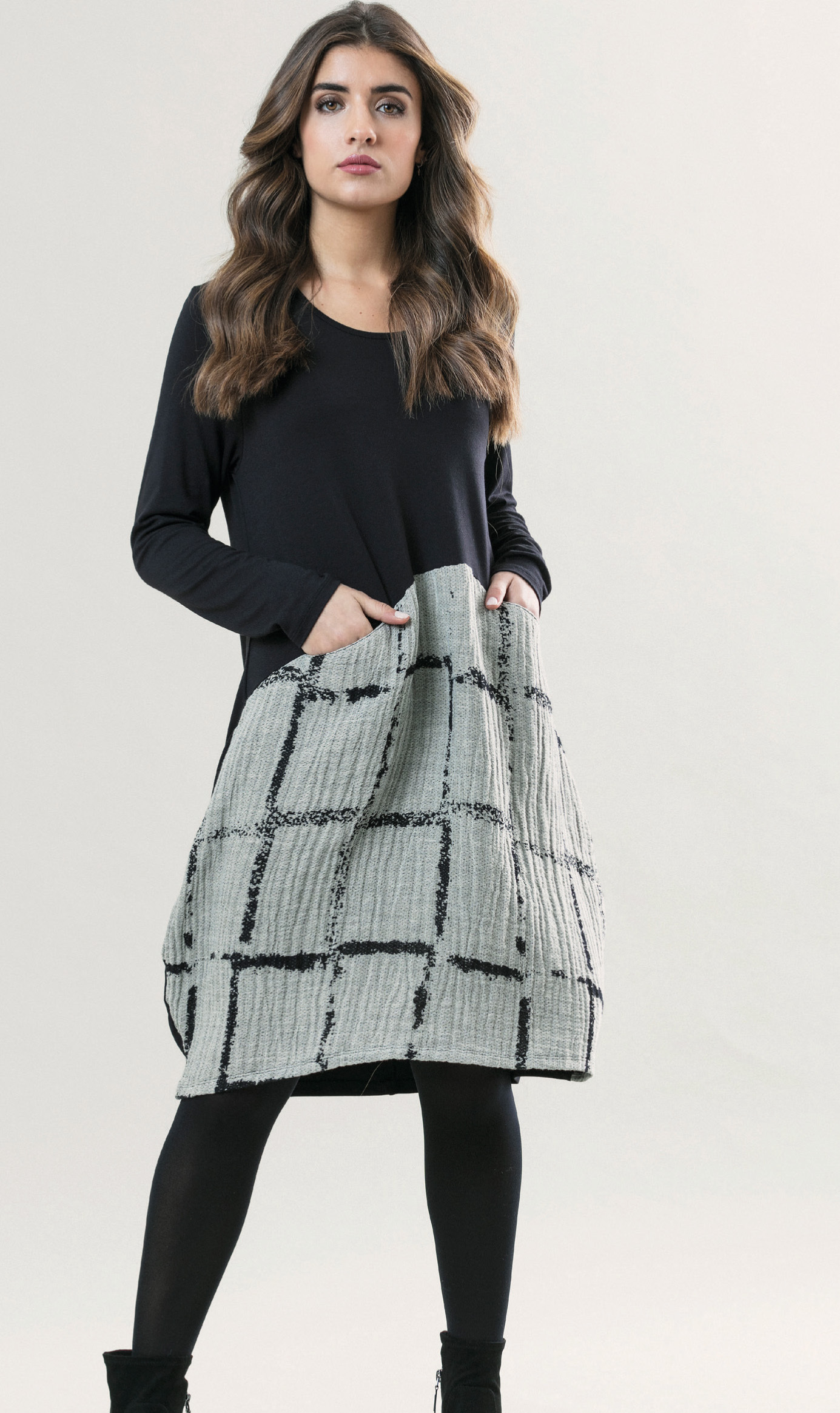 G!oze France: Bubble Chat Pocket Midi Dress (Few Left!) G_CHAT_N1
